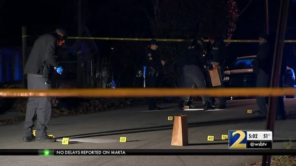 Atlanta police are investigating after a child and man were shot in northwest Atlanta. (Credit: Channel 2 Action News)