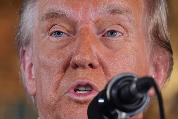 President-elect Donald Trump speaks during a news conference at Mar-a-Lago, Monday, Dec. 16, 2024, in Palm Beach, Fla. (AP Photo/Evan Vucci)