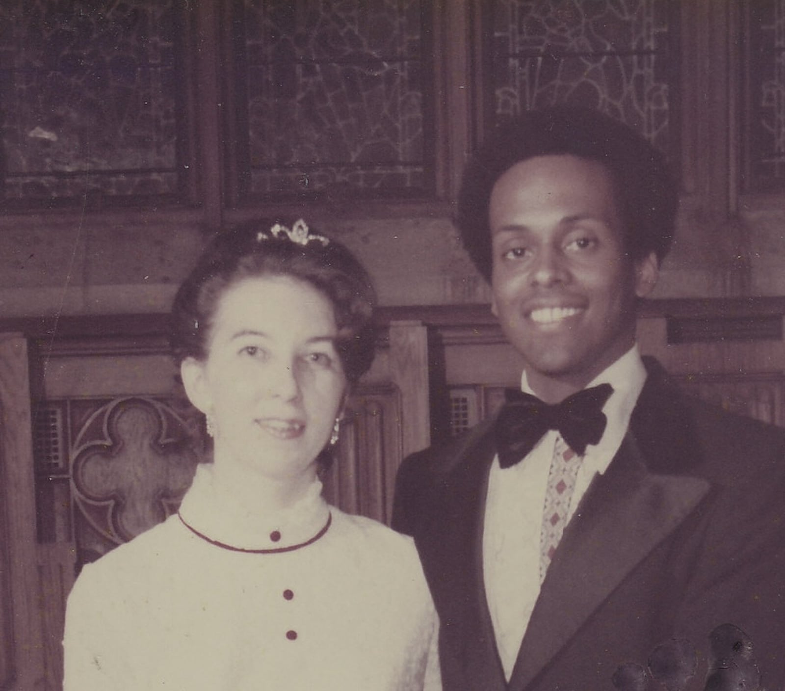 Marti Ellis and Sam Hagan married in 1974 at First Presbyterian Church in Atlanta. The pastor there, Dr. Harry Fifield, “had to jump through many hoops to get us married,” said Sam. “We didn’t know he had to jump through hoops until he published his memoirs,” said Marti. (family photo)