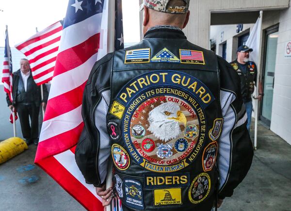 The Patriot Guard Riders along with law enforcement escorted Newman home to Griffin, Georgia where he will be buried March 2 in his hometown.