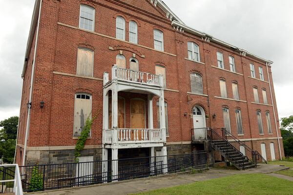 Gaines Hall on the campus of Morris Brown College in 2013. The historic building was gutted by fire in 2015. (KENT D. JOHNSON / AJC file)