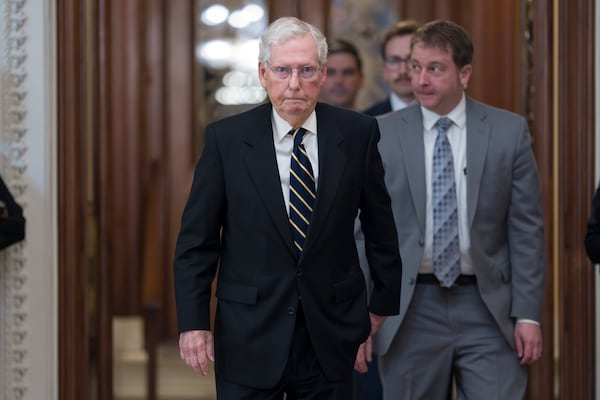 Senate Republicans are set to elect a new party leader to replace long-serving Sen. Mitch McConnell of Kentucky.