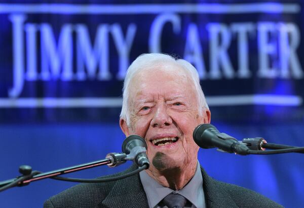 Former President Jimmy Carter is calling for the country to expand access to mail-in voting options as the country continues to cope with the coronavirus while steaming toward a presidential election in November. Curtis Compton/ccompton@ajc.com