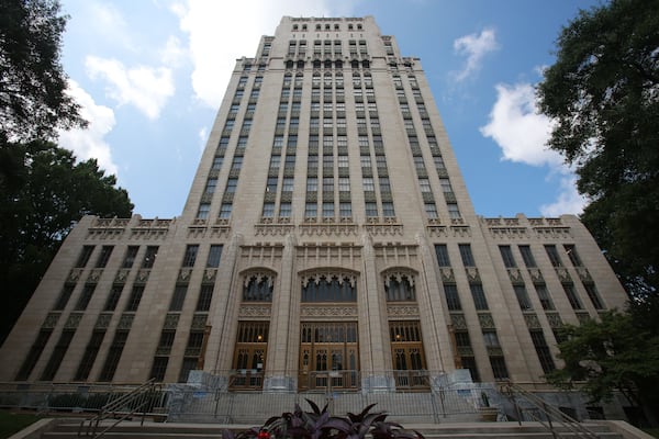 Atlanta City Hall, as seen in 2021. (Tyson Horne/The Atlanta Journal-Constitution/TNS)