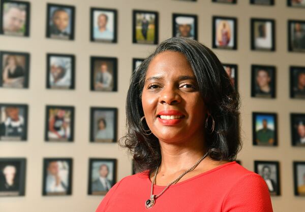 Cobb District Attorney Joyette Holmes at her office  on May 13, 2020. (Hyosub Shin / Hyosub.Shin@ajc.com)