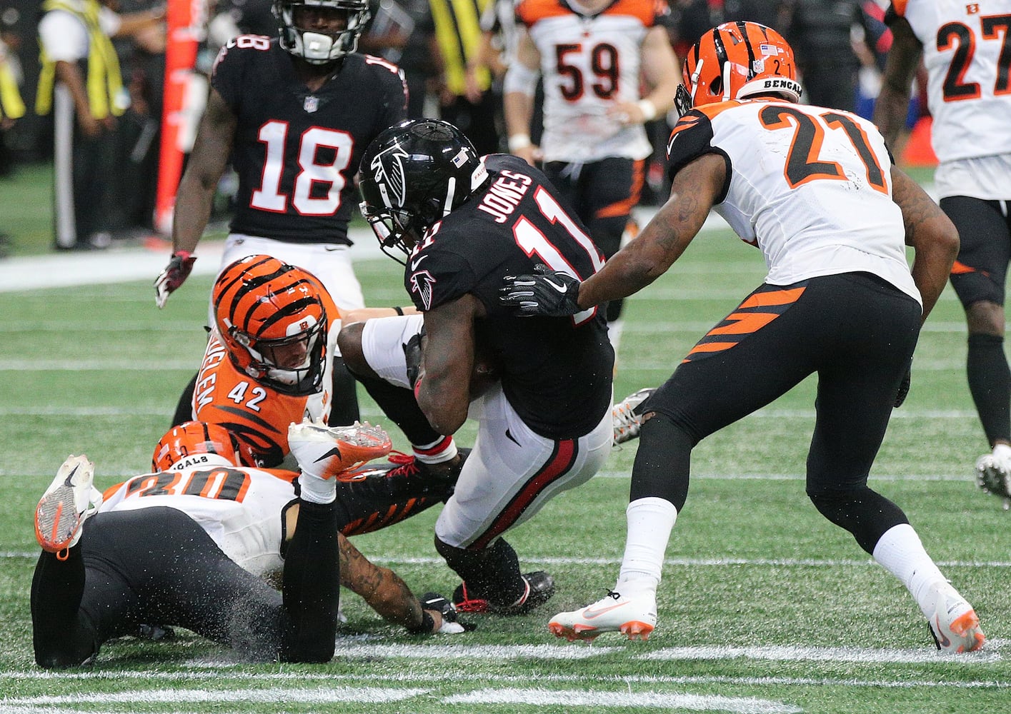 Photos: Falcons fall to Bengals in final seconds