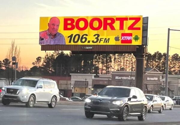 Neal Boortz gets his first billboard for Xtra 106.3. CONTRIBUTED