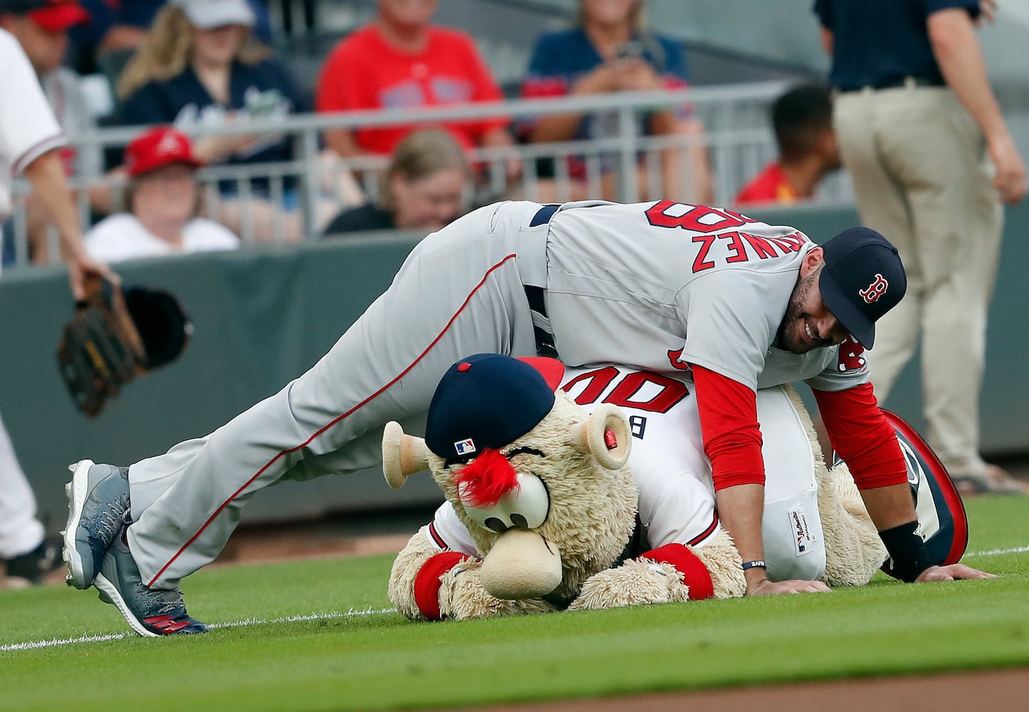 Photos: Braves take on the Red Sox