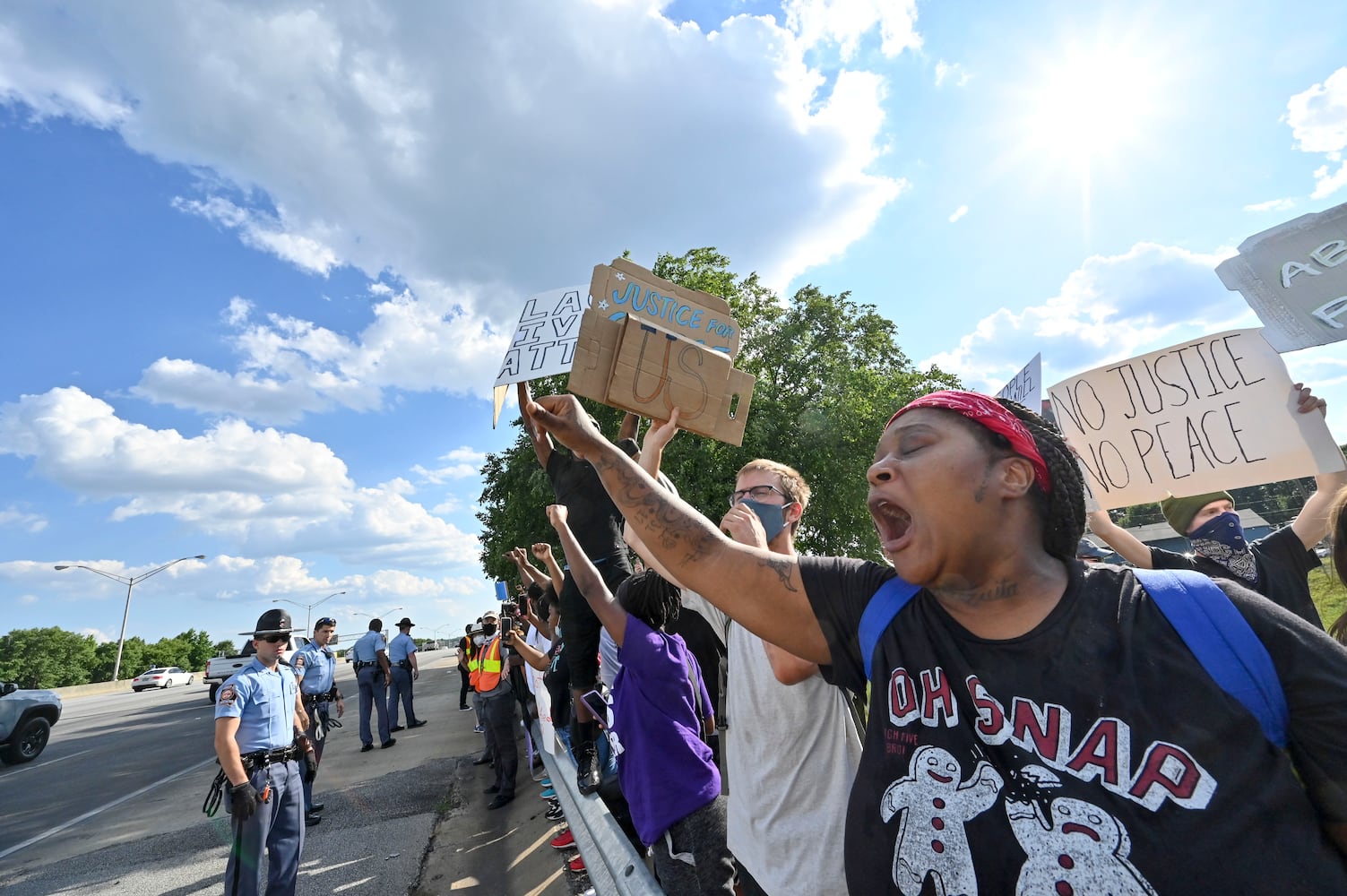 PHOTOS: Protesters gather in Atlanta over Friday’s police shooting