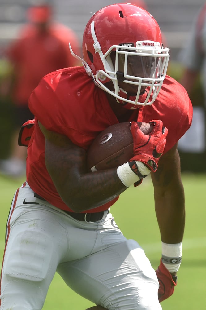 Photos: Bulldogs working hard even on Fan Day