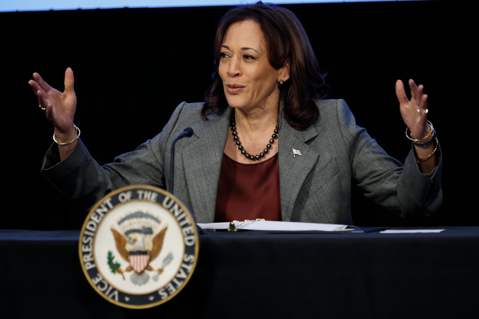 Vice President Kamala Harris will be in Atlanta on Monday.