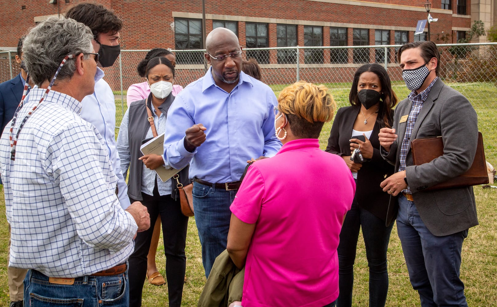 Sens. Raphael Warnock and Jon Ossoff will survey recent storm damage