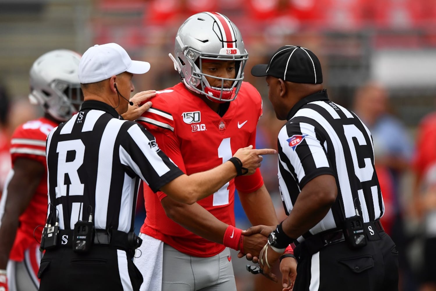 Photos: Justin Fields makes debut in Ohio State uniform