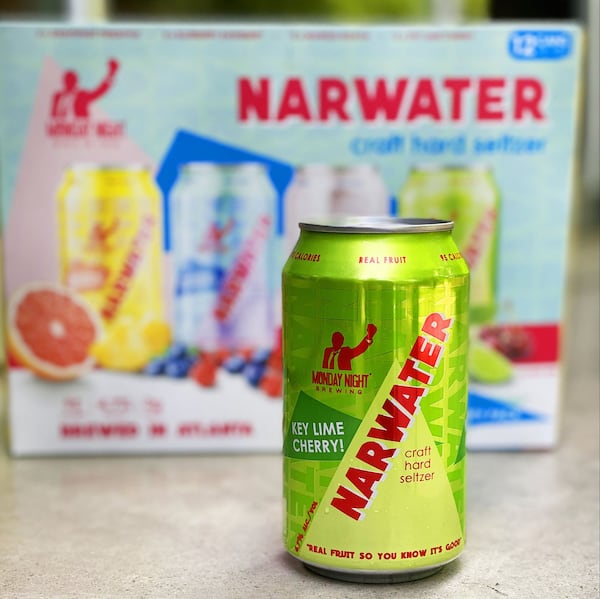 Key lime cherry is one of the flavors of the new Narwater craft hard seltzer line. CONTRIBUTED BY MONDAY NIGHT BREWING