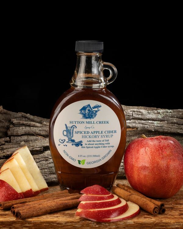 Spiced apple cider hickory syrup from Sutton Mill Creek. Courtesy of North Georgia Technical College Photography Department