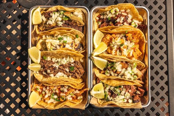 The Rreal Tacos menu includes asada from northeastern Monterrey, birria barbacoa from Guadalajara, and taco al pastor, one of Mexico City's signature tacos. Courtesy of Rreal Tacos