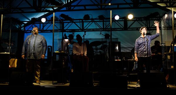 Brad Raymond (left) and Eddy Rioseco appear in the Alliance Theatre's in-concert version of the musical "Working."
Courtesy of Greg Mooney