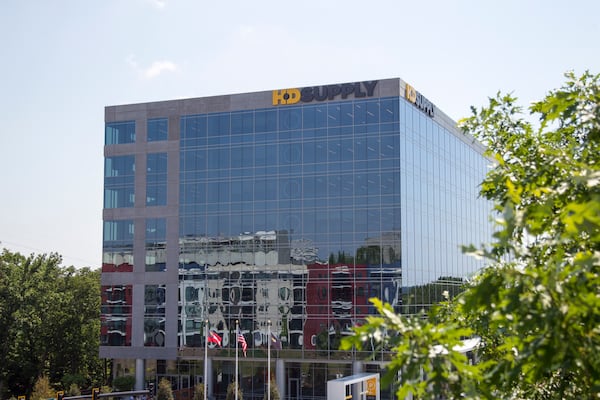 The new HD Supply building on Cumberland Parkway  in Atlanta, Georgia, on Friday, May 11, 2018. (REANN HUBER/REANN.HUBER@AJC.COM)