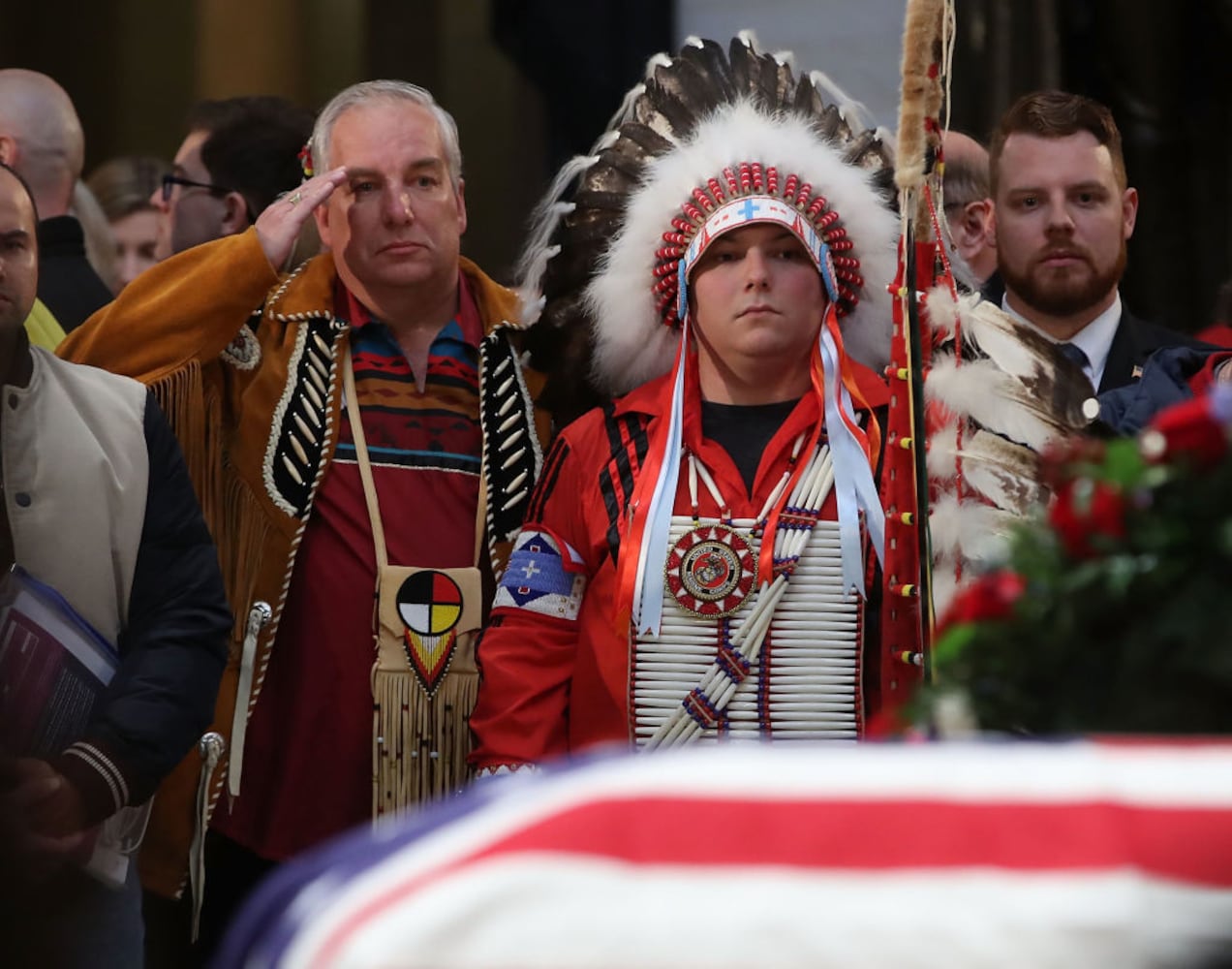 Photos: Family, friends, colleagues pay final respects to George H.W. Bush