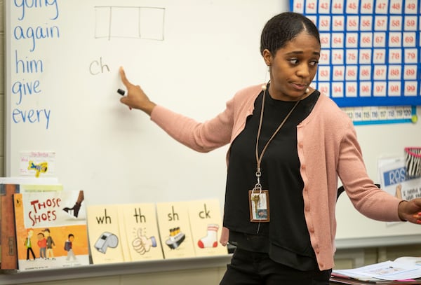 A typical Harper Archer classroom. Bob Andres / robert.andres@ajc.com