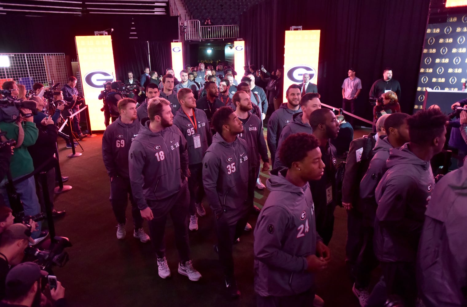 Photos: Bulldogs meet the press during Media Day at Philips Arena