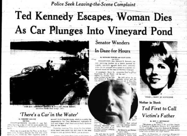 Vintage news coverage of the incident.