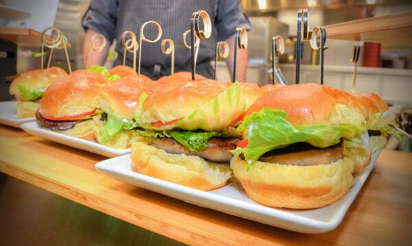  The portobello mushroom burger is part of the Levy Restaurants premium concessions offerings. / Photo by Chris Hunt