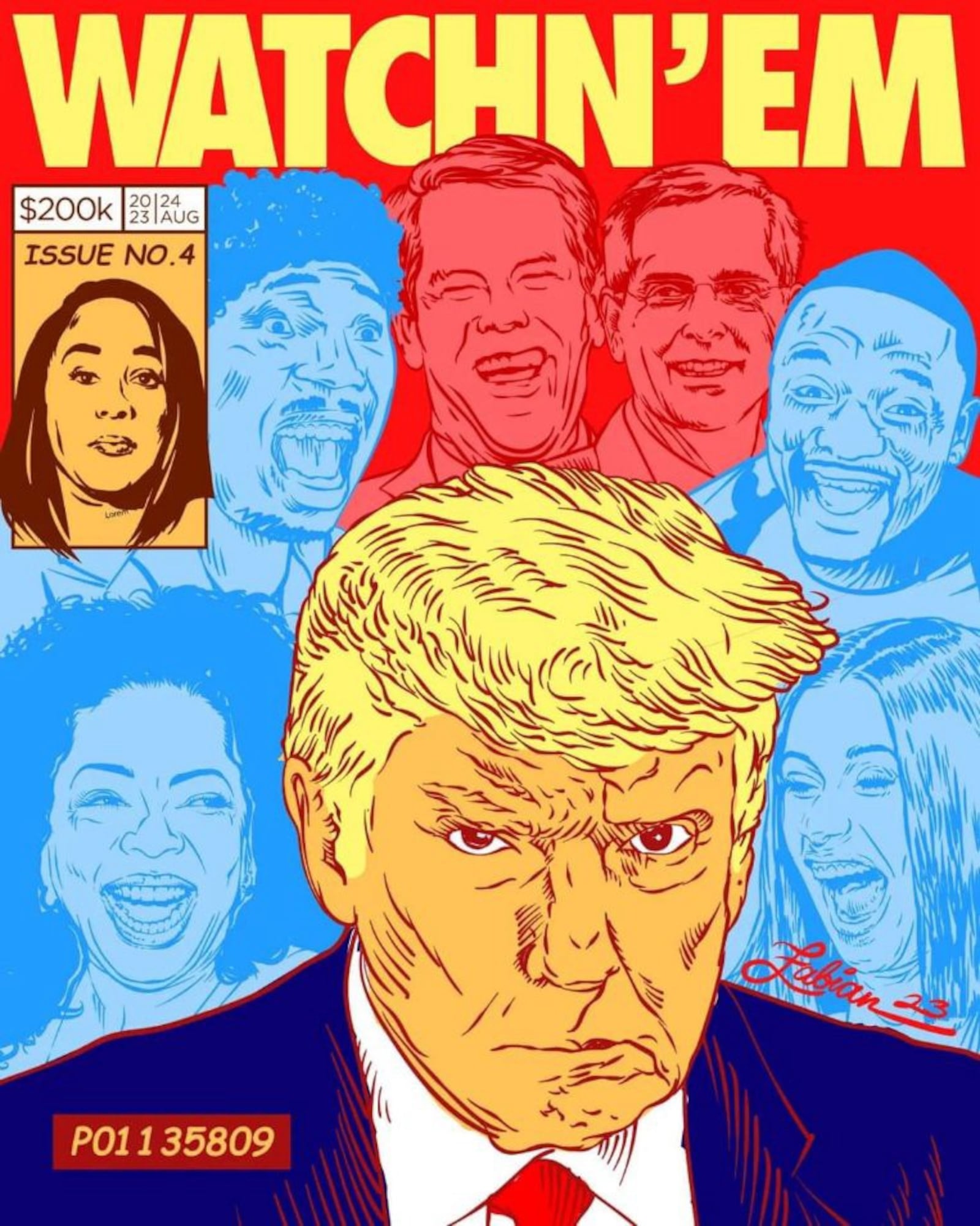 The cover of "Watchn'Em," a comic series from Fabian Williams.