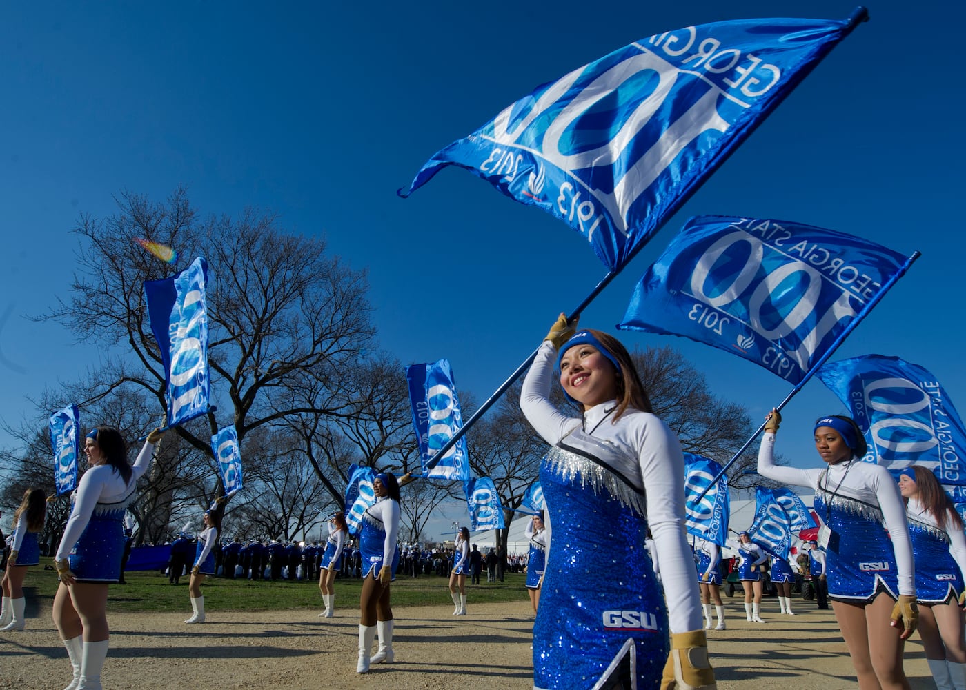 Georgia State University marching band on the national stage