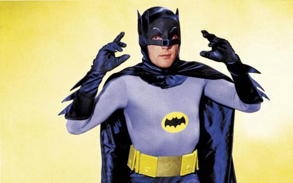 Adam West’s mid-1960s television show was filmed in eye-popping color, as a reference to the comic books that were its inspiration. Photo: courtesy 20th Century Fox