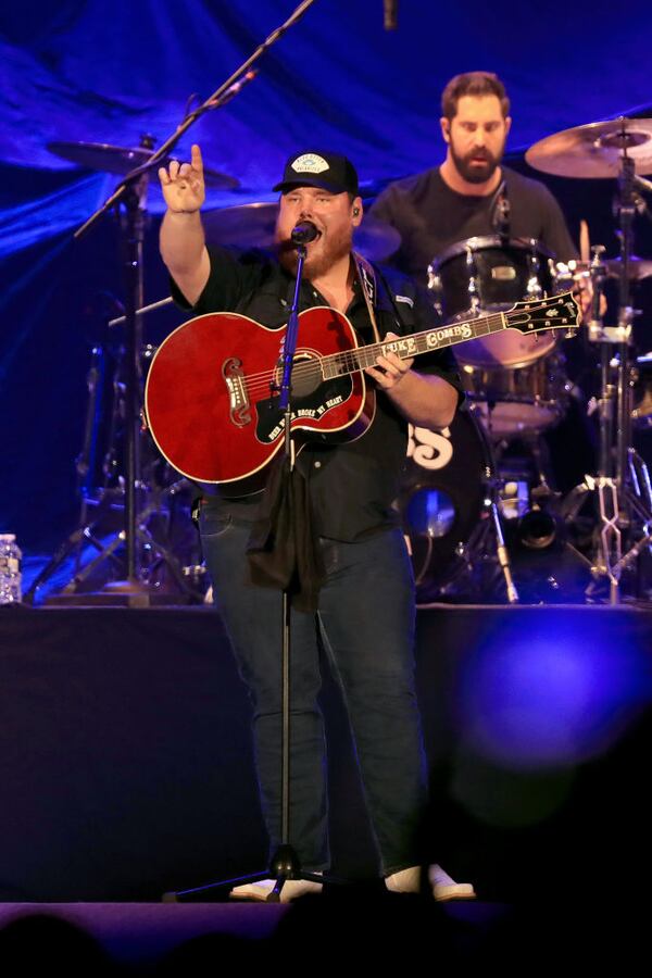 Luke Combs performs onstage during the ATLIVE Concert 2019 at Mercedes-Benz Stadium on November 17, 2019 in Atlanta, Georgia. (Photo by Carmen Mandato/Getty Images)