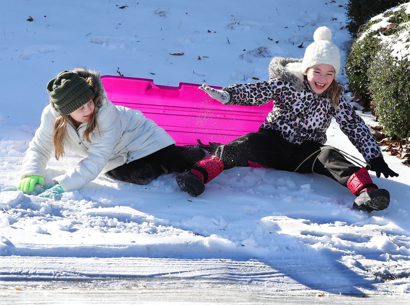 Snow, ice make for wintry weekend in metro Atlanta