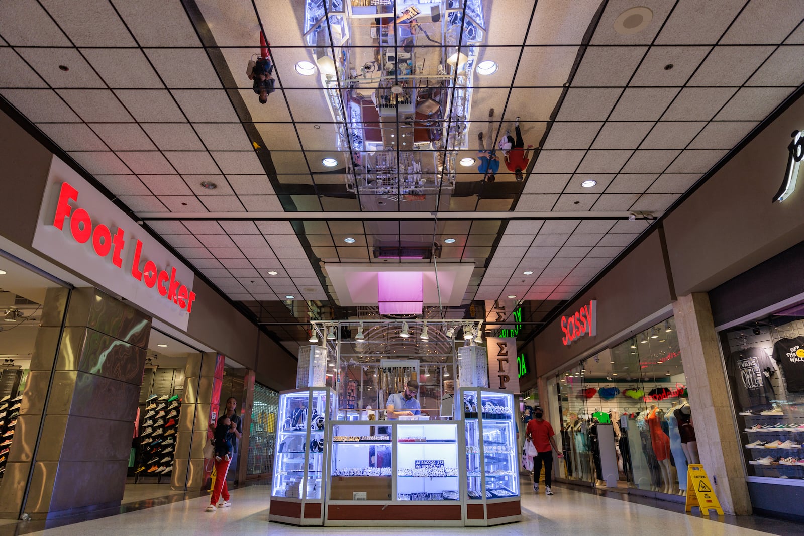 The inside of the Mall West End in Atlanta on Tuesday, August 9, 2022. (Arvin Temkar / arvin.temkar@ajc.com)