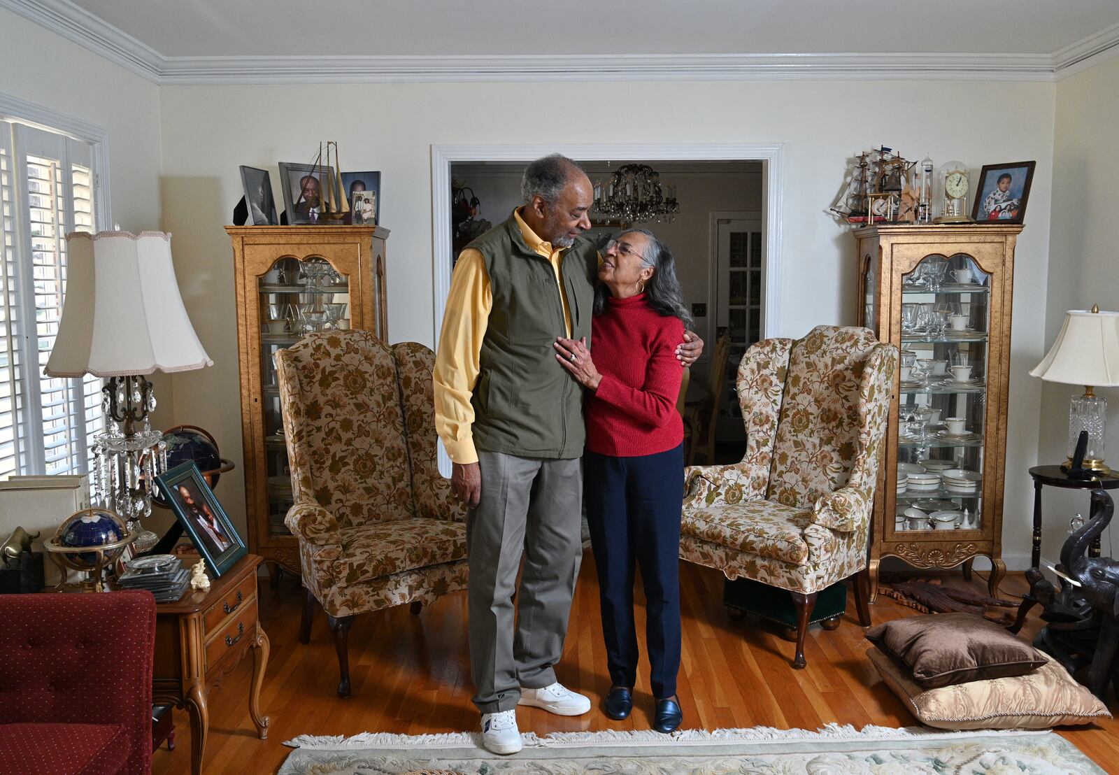 February 10, 2022 Atlanta - Portrait of Gwen and James Middlebrooks, who were married 61 years ago by Dr. Martin Luther King Jr., at their home in Atlanta on Thursday, February 10, 2022. (Hyosub Shin / Hyosub.Shin@ajc.com)