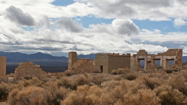 The ruins of old buildings in the ghost town of Rhyolite, Nev. (Marjie Lambert/Miami Herald/TNS)