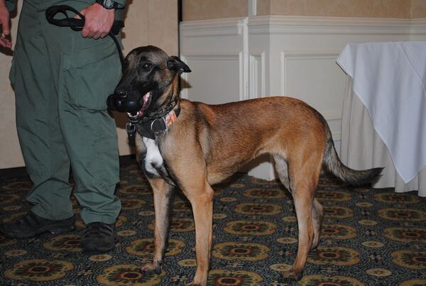 Kathy Gestar recently donated $12,000 for the Gwinnett County Police Department to purchase and train a new K9 officer. That K9, Elsa, is expected to hit the streets in February.