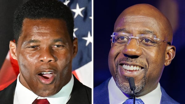 Republican U.S. Senate hopeful Herschel Walker, left, and incumbent Democrat U.S. Raphael Warnock. (File photos)