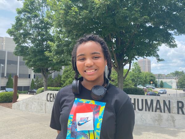 This year Laiyah Browning plans to celebrate Juneteenth with a slice of red velvet cake. (Alice Tecotzky/alice.tecotzky@ajc.com)