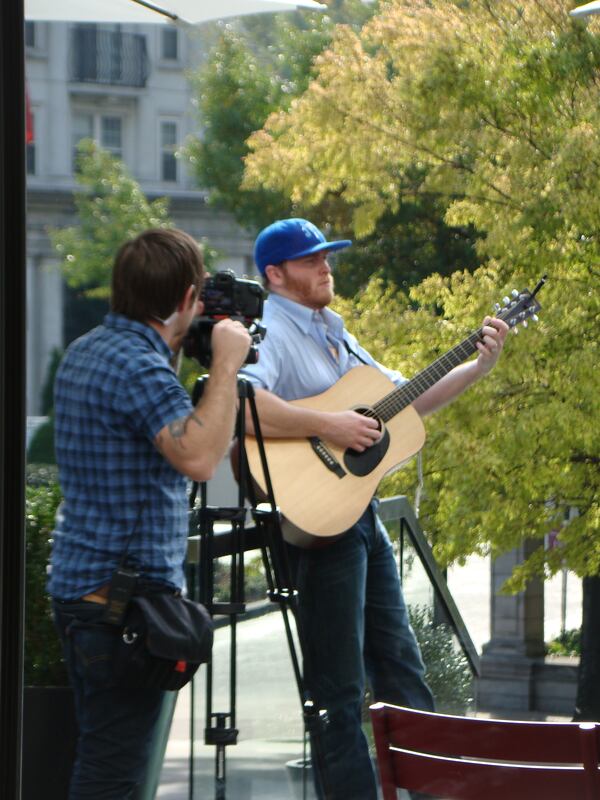 Now I know why they were shooting Ben Briley while I was waiting for the judges to show up last October. He made it to Hollywood! CREDIT: Rodney Ho/rho@ajc.com