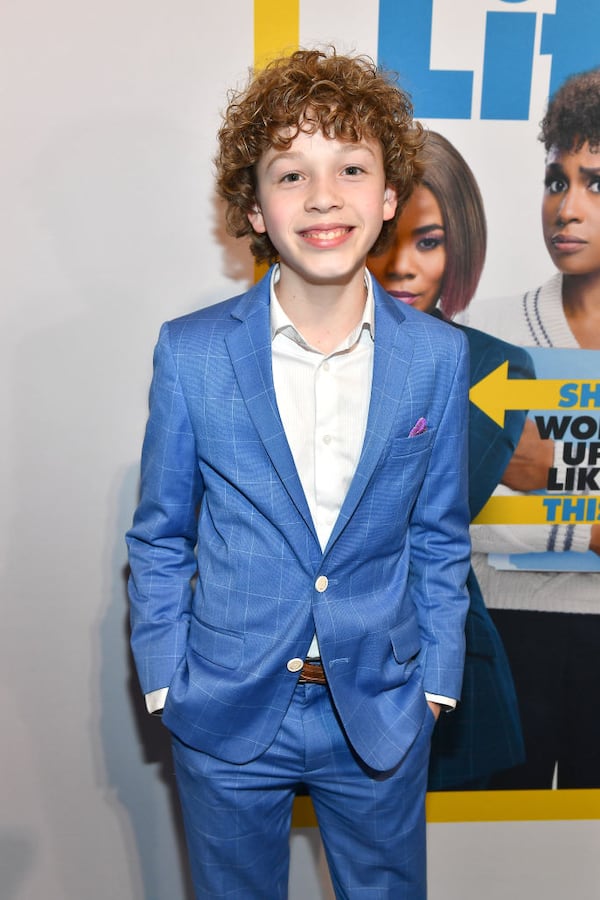 ATLANTA, GEORGIA - APRIL 04:  Actor Tucker Meek attends "Little" Atlanta red carpet screening at Regal Atlantic Station on April 04, 2019 in Atlanta, Georgia.  (Photo by Paras Griffin/Getty Images for Universal)