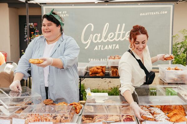 Co-owners Ashley Thomas (right) and Morgan Perkins (left) of Atlanta-based pastry pop-up Galette are set to open their first brick-and-mortar bakery in Avondale Estates in 2024.