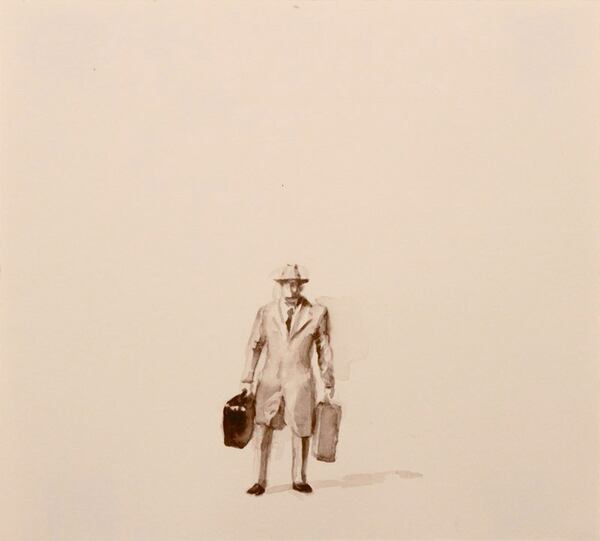 “Large Traveler” (watercolor on paper) by Donald Robson is featured in the Zuckerman Museum of Art exhibition “Class Pictures.” CONTRIBUTED BY DONALD ROBSON