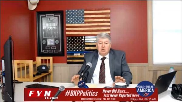 Conservative talk show host Brian K. Pritchard, the first vice chair of the Georgia Republican Party, is accused of voting illegally nine times while serving a felony sentence. (Screenshot)