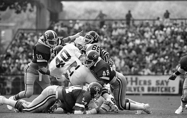 Georgia's defense makes a big hit in 1980. 