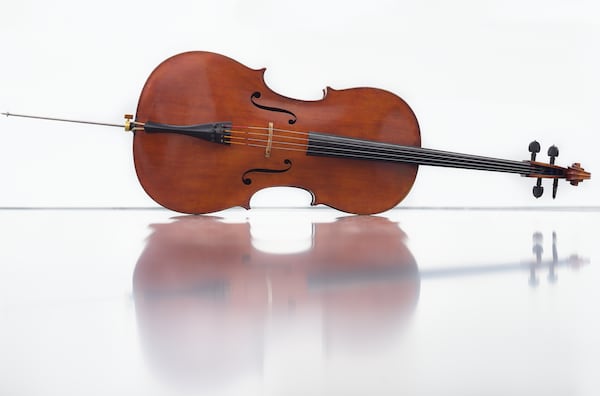 Ettore Causa loves photographing fellow musicians with their instruments - and sometimes, as in this picture of a Sacconi "Greensmith" cello - instruments alone. Courtesy of Ettore Causa.