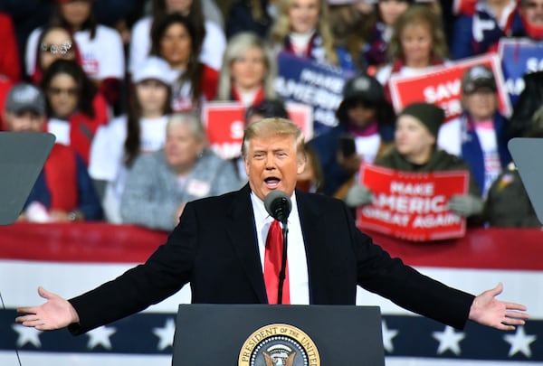  President Donald Trump heads to Georgia as GOP doubts over elections persist. FILE PHOTO (Hyosub Shin / Hyosub.Shin@ajc.com)