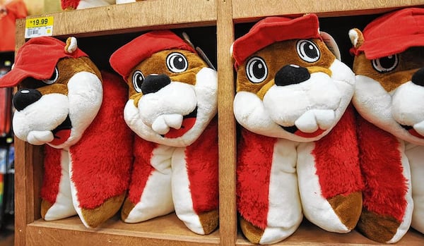 Buc-ee's sells toy versions of its beaver mascot in its stores.