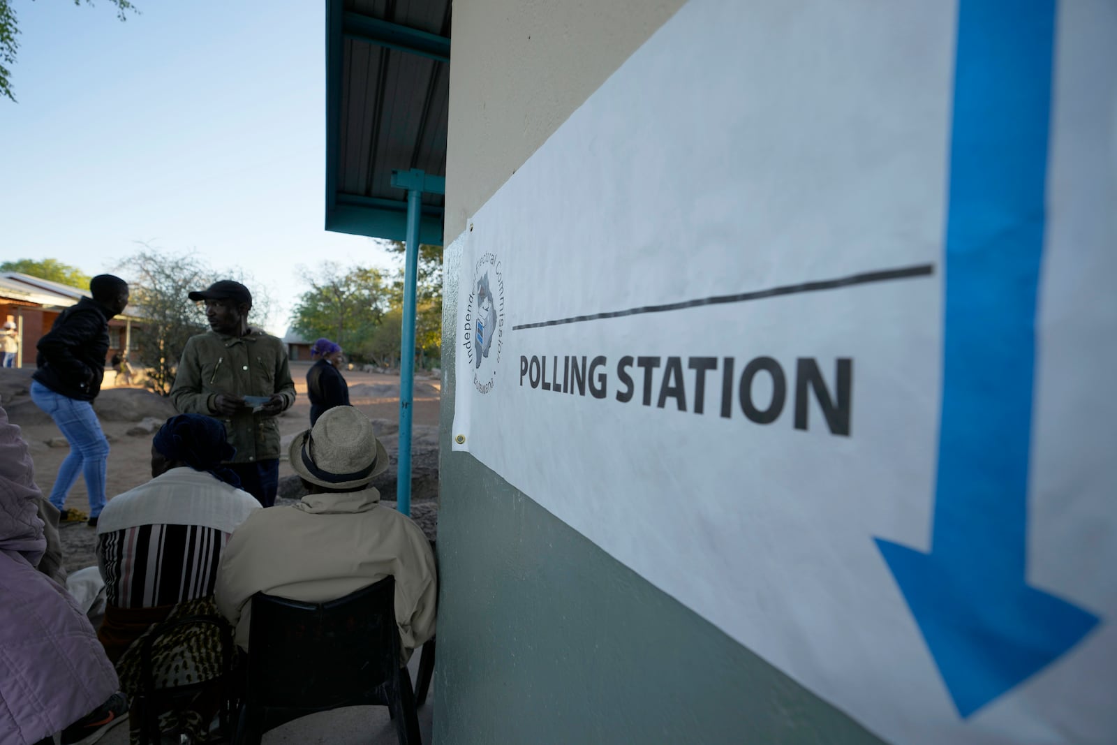 Residents wait for their turns to cast their votes during an election to decide if it keeps faith with one of the Africa's longest-ruling parties, in Gaborone, Botswana, Wednesday, Oct. 30, 2024. (AP Photo/Themba Hadebe)