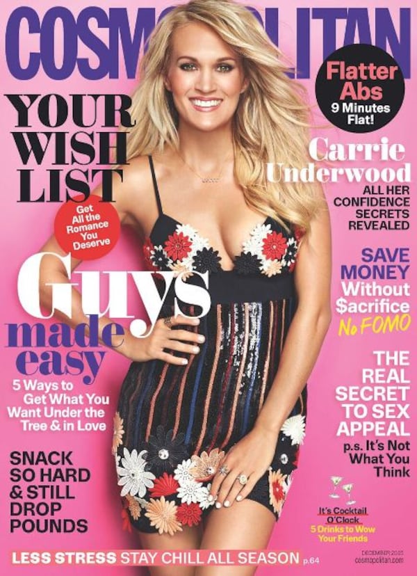 Carrie Underwood probably did not need much in the way of Photoshopping for this Cosmo cover.