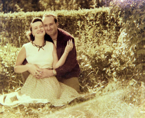 DECEMBER 27, 2012-SANDY SPRINGS: Copy photo of Ilse Reiner with her late husband Charles when they were dating. PHIL SKINNER / PSKINNER@AJC.COM 






